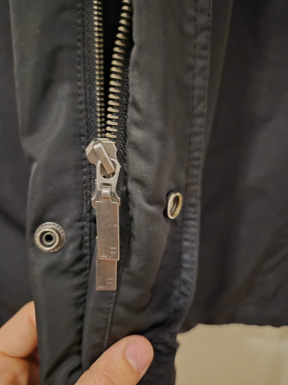 London Fog Black Hooded Utility Jacket - Picture 6 of 12